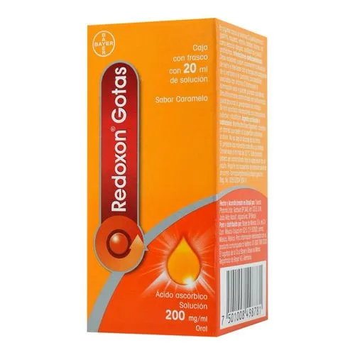 [7501008498781] Redoxon 200 Mg Solución Gotas Caramelo 20 Ml 