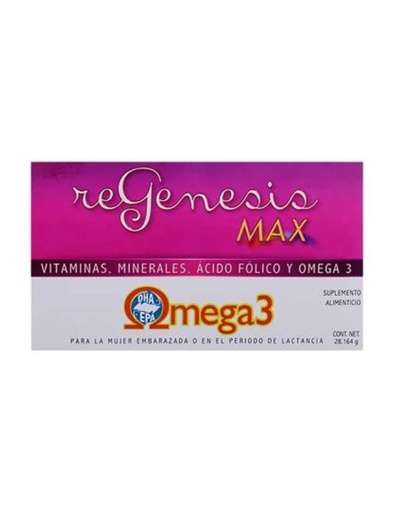 [7502235760139] Regenesis Max Suplemento Alimenticio 28.16 G 30 Tabletas 