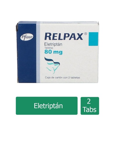 [7501287688743] Relpax 80 Mg 2 Tabletas 