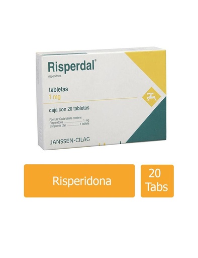 [7501109901609] Risperdal 1 Mg 20 Tabletas 