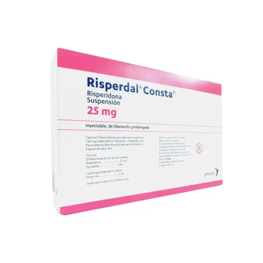 [7501109930050] Risperdal 25 Mg Solución Inyectable Con Aguja Frasco Ámpula 