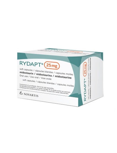[7501124820190] Rydapt 25 Mg 28 Cápsulas Blandas 