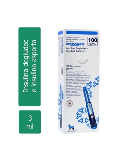 [7503007822642] Ryzodeg Solución 70/30 U/Ml Pluma 3 Ml 