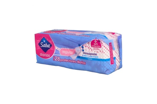 [7501019068515] Protectores Saba Diarios Delicate Regulares 28 piezas 