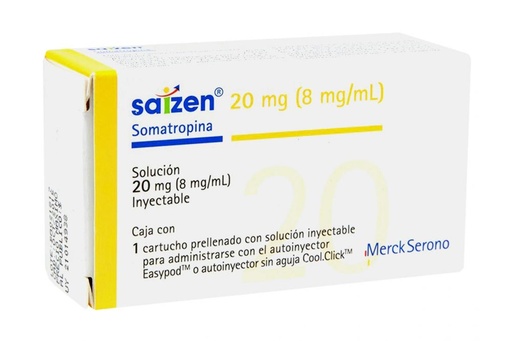 [4054839325243] Saizen 20 Mg Sin Aguja 1 Cartucho 2.5 Ml 