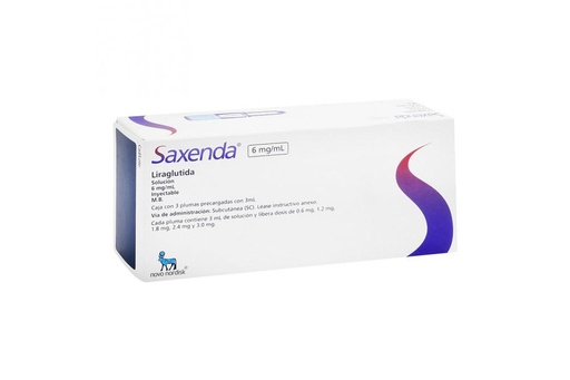 [7503007822710] Saxenda 6 Mg/Ml Solución Inyectable 3 Plumas 3 Ml 
