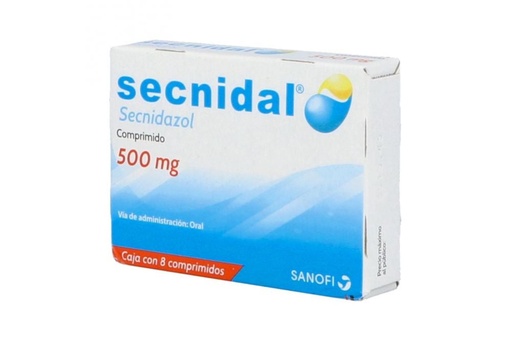 [7501072310217] Secnidal 500 Mg 8 Comprimidos 