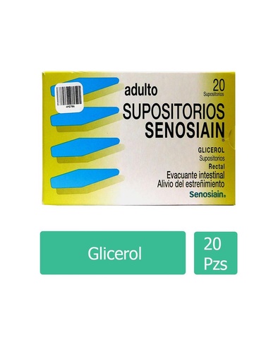 [7501314704149] Supositorios Senosiain Adulto 2.632 G 20 Piezas 