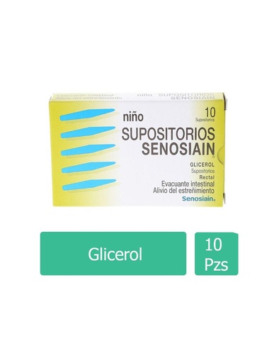 [7501314704163] Supositorios Senosiain Niño 1.380 G 10 Piezas 