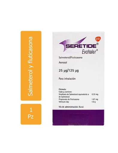 [3393370037385] Seretide Evohaler 25/125 Mcg 120 Dosis 