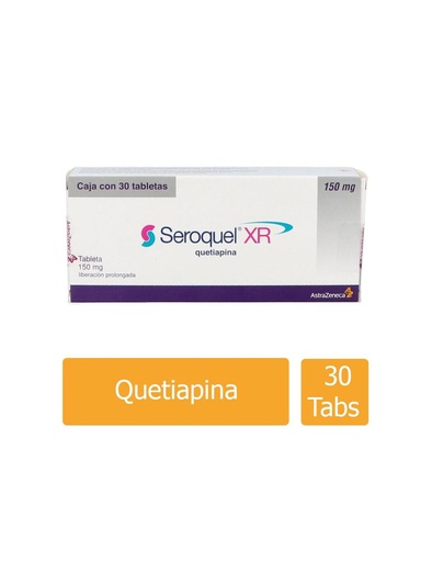 [5000455019966] Seroquel XR Liberación Prolongada 150 Mg 30 Tabletas 