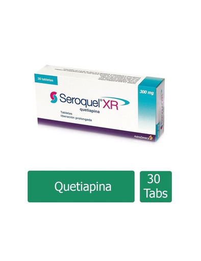 [7501098605229] Seroquel XR Liberación Prolongada 300 Mg 30 Tabletas 