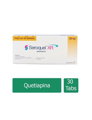 [7501098605212] Seroquel XR 50 Lp Mg 30 Tabletas 
