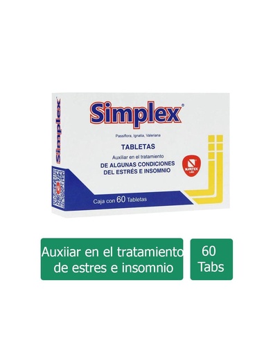 [7501358142600] Simplex Caja Con 60 Tabletas