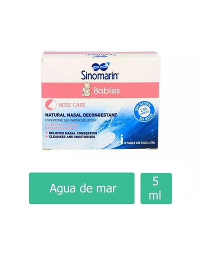 [7502209710160] Sinomarin Bebés Nasal 18 Ampolletas 5 Ml 