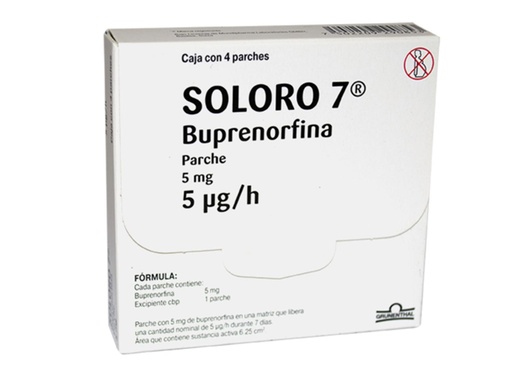 [7502209290853] Soloro 7 5 Mg 4 Parches 