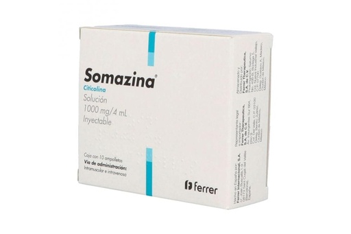 [7503007704610] Somazina 1000 Mg Solución 10 Inyectables 4 Ml 