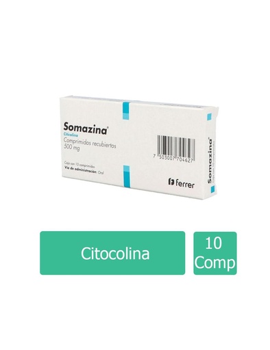 [7503007704627] Somazina 500 Mg 10 Comprimidos 