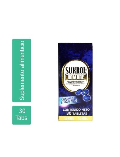 [675873002057] Sukrol Hombre Suplemento Alimenticio 30 Tabletas 