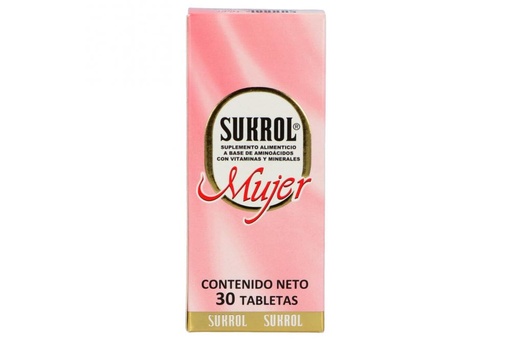 [675873002071] Sukrol Mujer Suplemento Alimenticio 30 Tabletas 