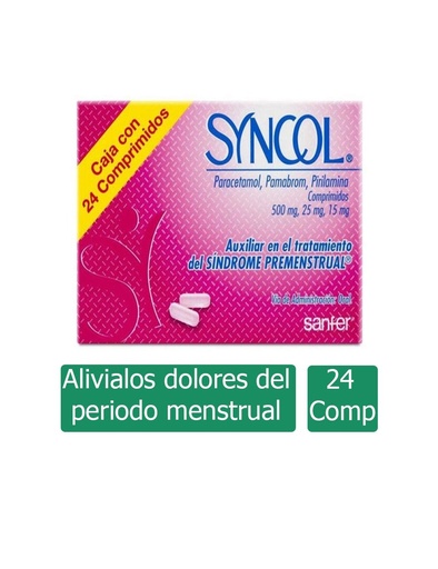 [7501070600556] Syncol 500/25/15 Mg 24 Comprimidos 