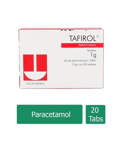 [7501871720675] Tafirol 1 G 20 Tabletas 
