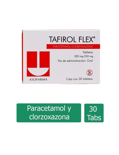 [7501871720682] Tafirol Flex 300/250 Mg 30 Tabletas 