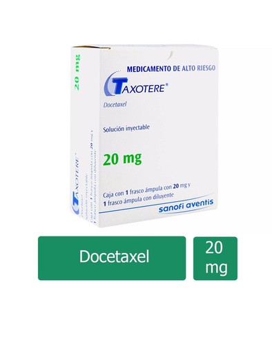 [7501165009967] Taxotere 20 Mg Frasco Ámpula 1.5 Ml 