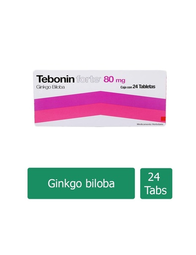 [7501168890180] Tebonin Forte 80 Mg 24 Tabletas 