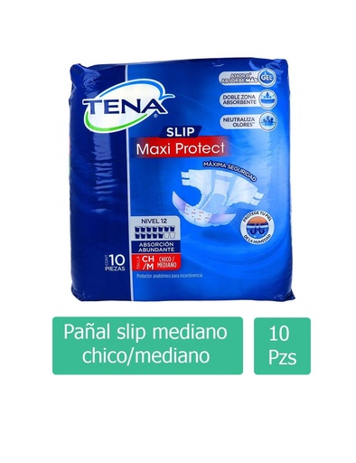 [7501019030048] Pañales para Adulto TENA Slip Talla:M 10 piezas 
