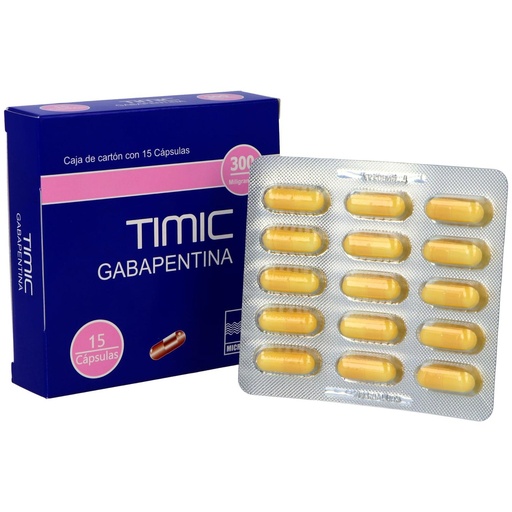 [7502231321051] Microleptin Gabapentina 300 Mg 15 Cápsulas Genérico Microgrp 