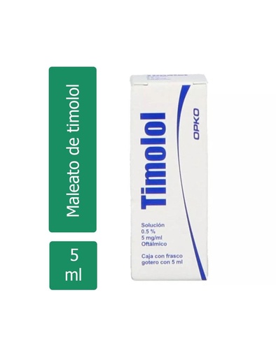 [75049812] Timolol Solusión .5 Mg/Ml Caja Con Frasco Gotero 5 Ml