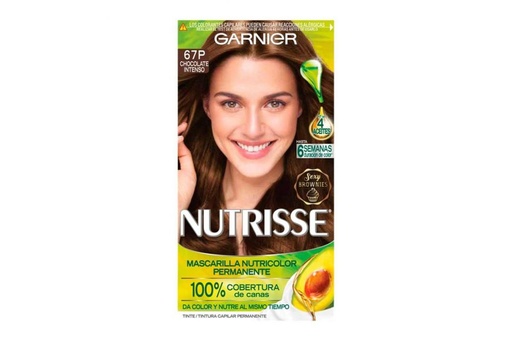 [7509552909517] Tinte Garnier Nutrisse 67P Chocolate Puro 