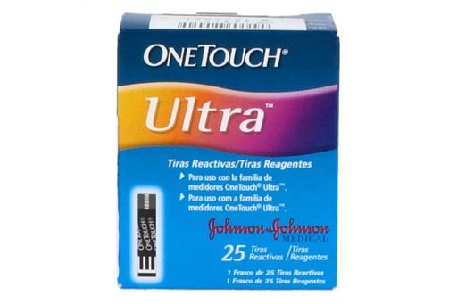 [353885160254] One Touch Ultra 25 Tiras Reactivas 