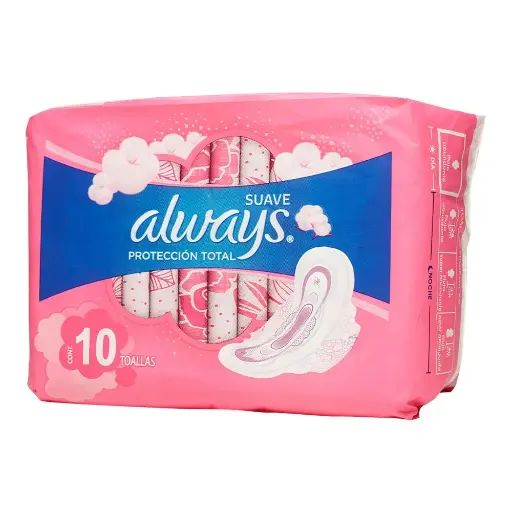 [7506195178133] Toallas Sanitarias Always Pink Con 10 Pads 