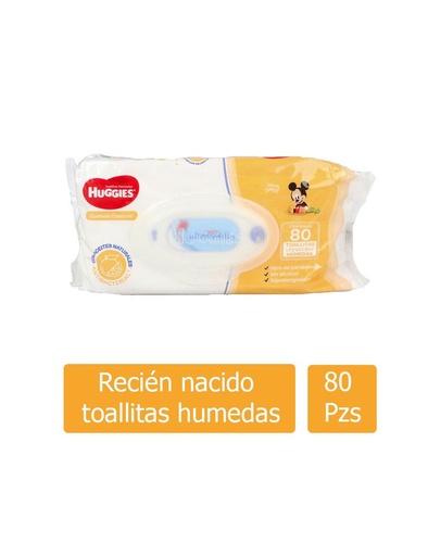 [7501943454941] Toallas Húmedas Huggies Cuidado Esencial 80 Piezas 