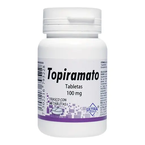 [7502216795228] Topiramato 100 Mg 60 Tabletas Genérico Ultra Lab 