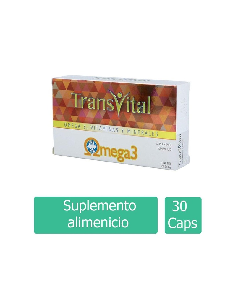 Transvital Suplemento Alimenticio 26.913 G 30 Tabletas | Club Presalud