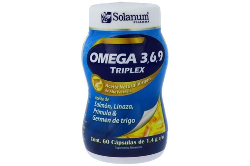 [7503006545597] Triplex Omega 3,6,9 Frasco Con 60 Cápsulas