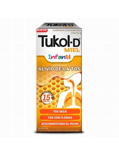 [650240036385] Tukol-D Infantil Miel Jarabe 120 Ml 