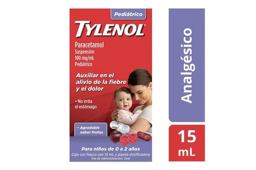[7501100088217] Tylenol Pediátrico Cereza Gotas 15 Ml 