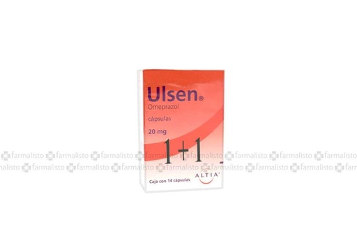 [7501314704880] Ulsen 20 Mg 14 Cápsulas Oferta 1+1 