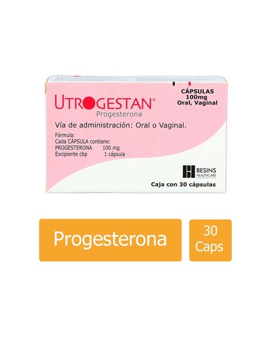 [3700039500027] Utrogestan 100 Mg 30 Cápsulas 