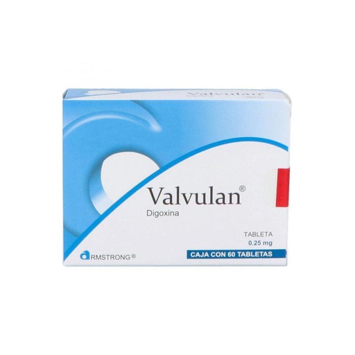 [7501089803221] Valvulan 0.25 Mg 60 Tabletas 