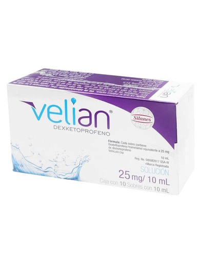 [7501101649622] Velian 25 Mg Solución 10 Sobres 10 Ml 