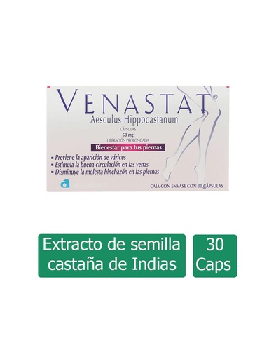 [7501089810397] Venastat 50 Mg Liberación Prolongada 30 Cápsulas 