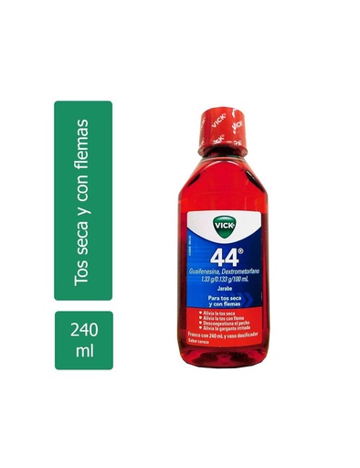 [7501001168933] Vick 44 Jarabe Cereza 240 Ml 