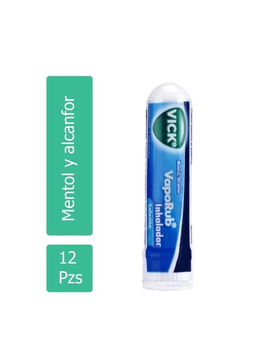 [7501001248062] Vick VapoRub Inhalador Solución 12 Piezas 