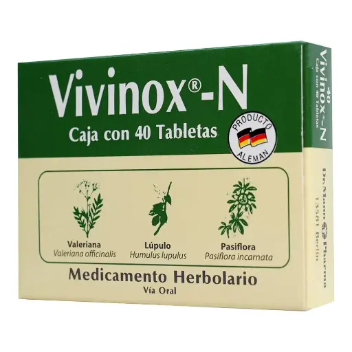 [7501587010565] Vivinox-N Caja Con 40 Tabletas