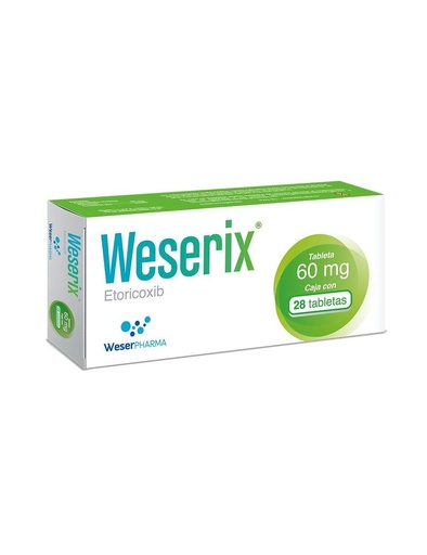 [7501300450456] Weserix 60 Mg 28 Tabletas 